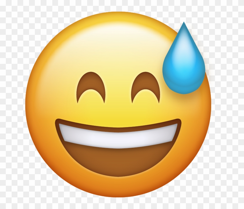 Sweating Emoji Cliparts - Happy Emoji Transparent Background #325546