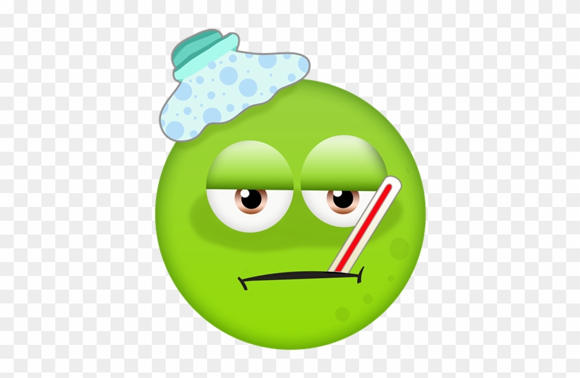 Free Sick Emoji - Sick Face Clipart #325556