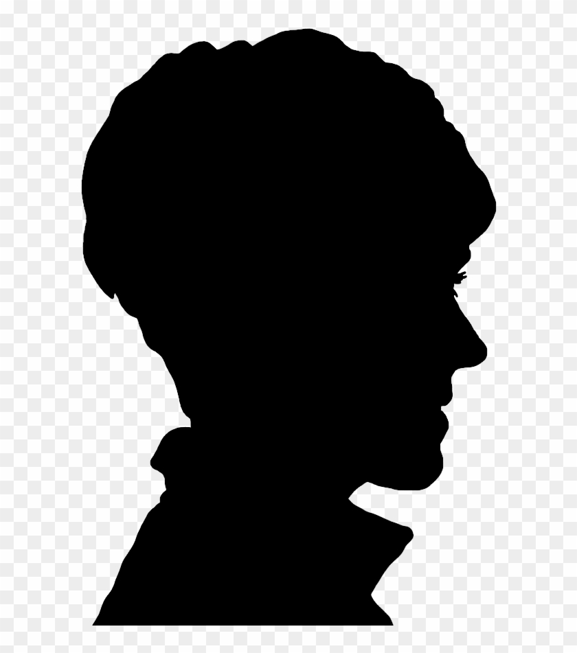 Face Silhouette Of Young Woman - Silhouette Face #325569