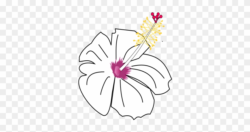 Hibiscus Flower Template 5, Buy Clip Art - Drawing #325627