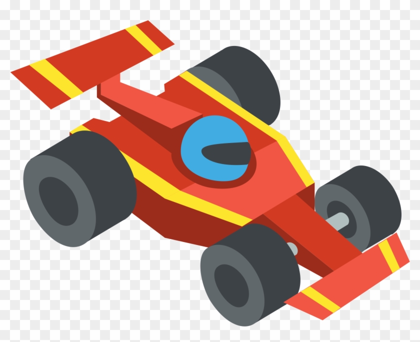 Racing Car Emoji Vector Icon - Guess The Emoji Best Of 2015 Level 9 #325646
