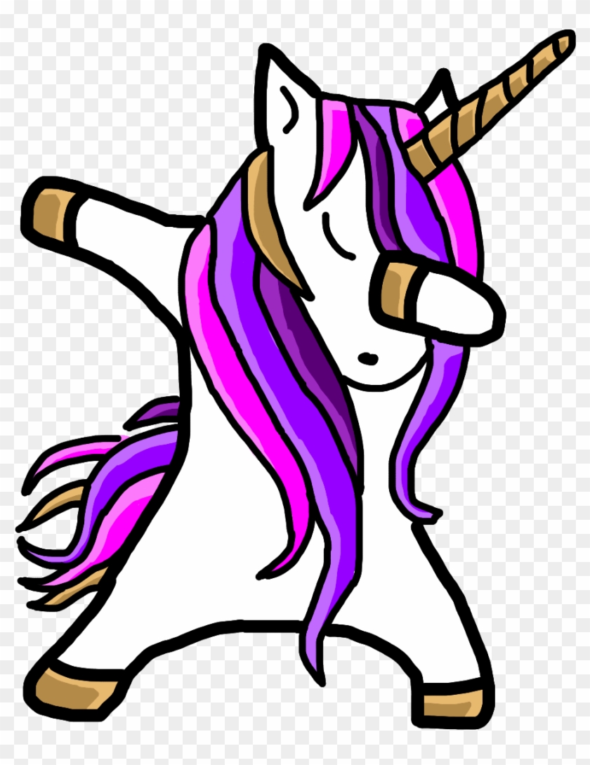 Unicorn Dab Horse Clip Art - Purple Dabbing Unicorn #325683