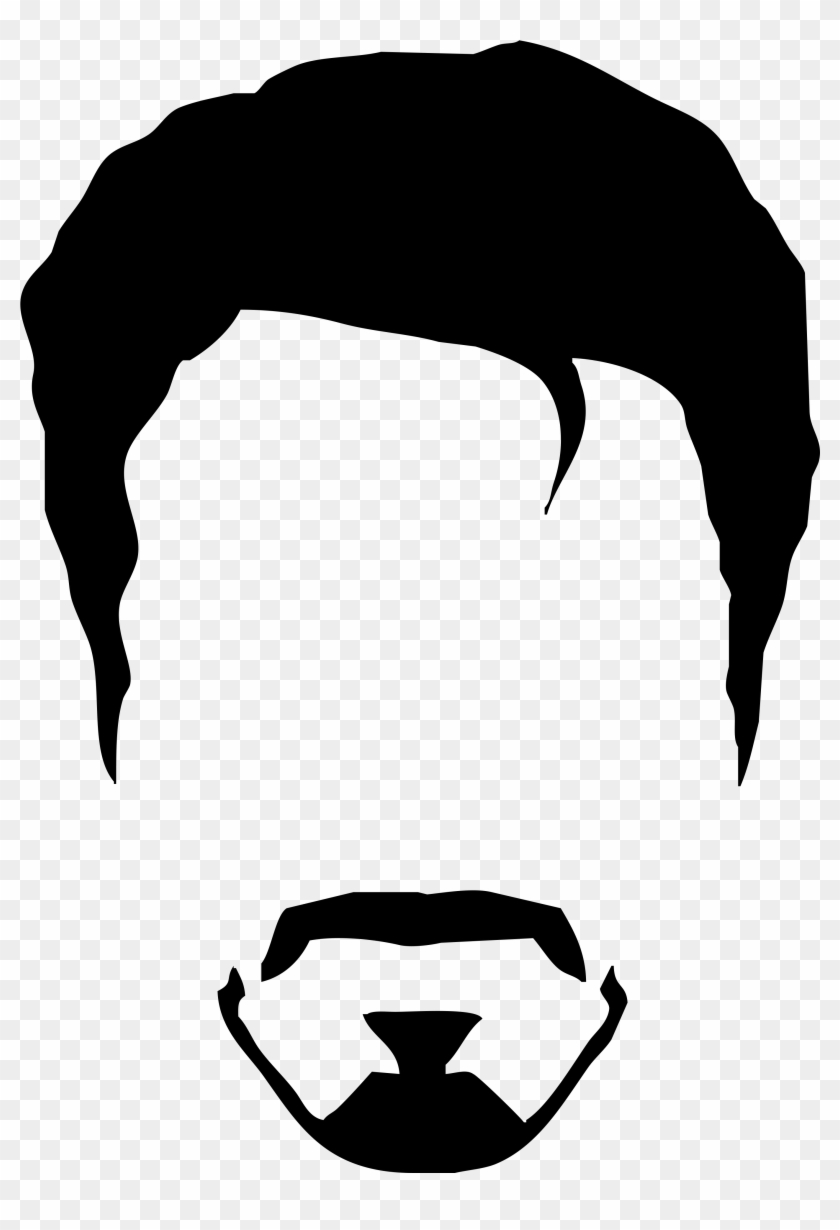 Image Result For Tony Stark Minimalist Wallpaper Black - Man Hair Vector Png #325737