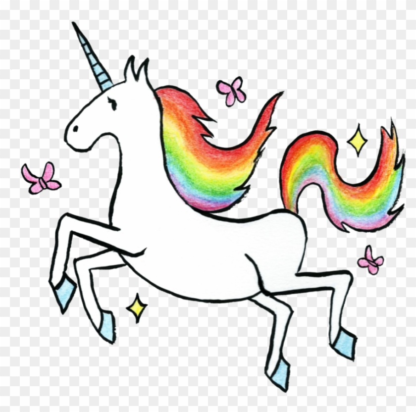 Rainbow Unicorn By Saskle - Cartoon #325758