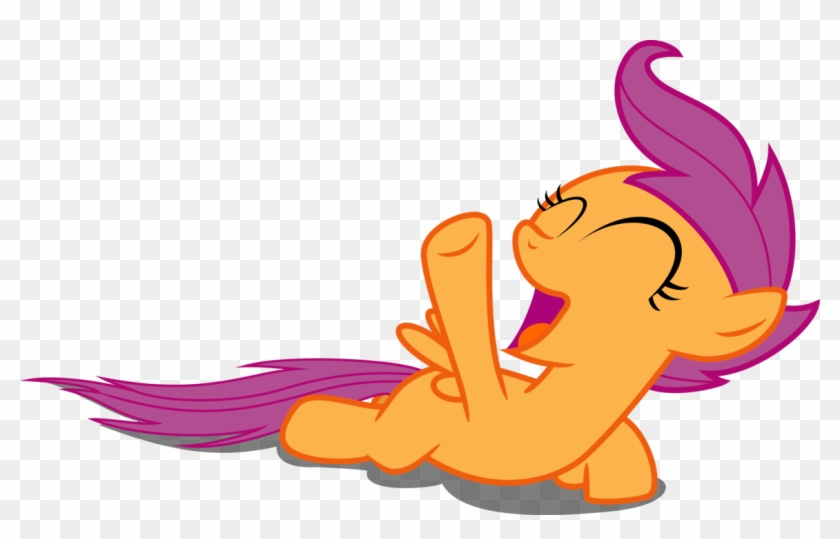 Laughing Scootaloo By Chezne - Mlp Scootaloo Laughing Vector #325790