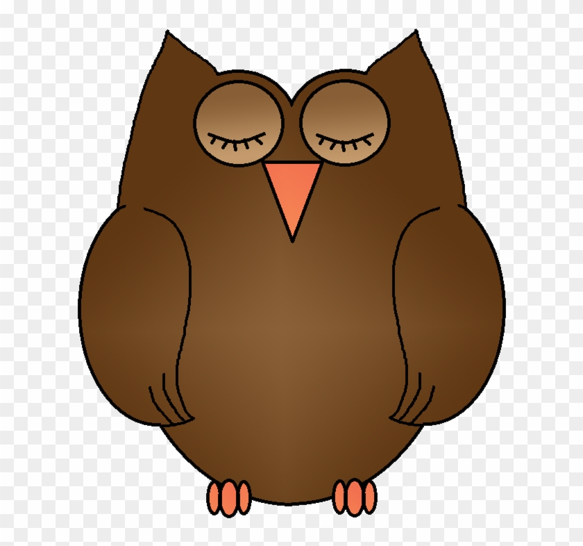 Sleeping Owl Clipart - Cartoon #325850