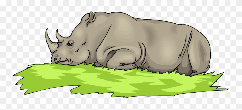 Rhino Clip Art Sleeping - Rhino Sleeping Clipart #325875