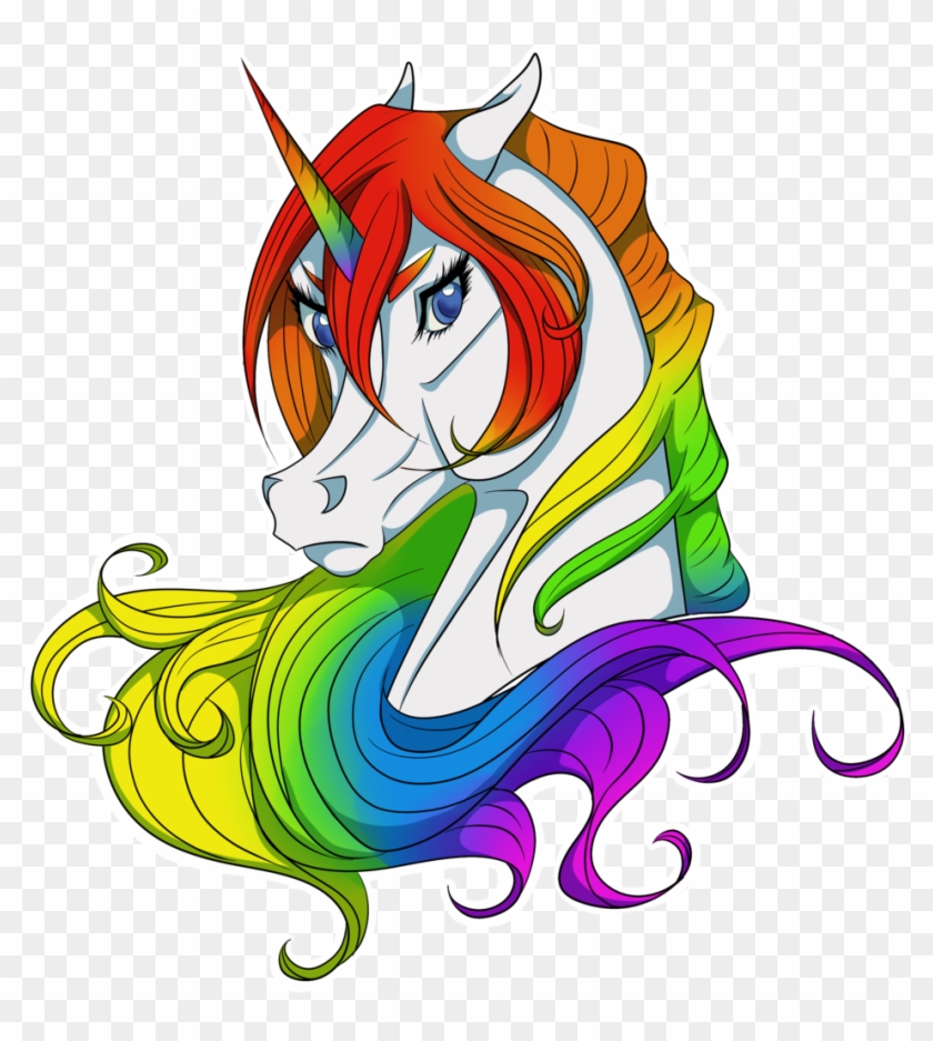 Sassy Unicorn Rainbow By Magieijsje2 Sassy Unicorn - Drawing #325921