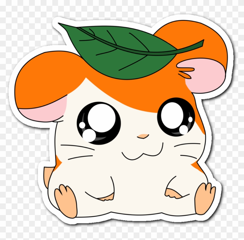 Hamtaro Hamster Kawaii Cute Anime Orange White Green - Hamtaro Cute #325925