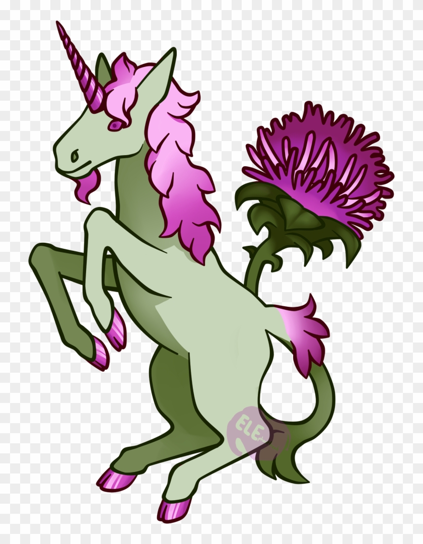 Thistle Unicorn By Elephantfreak - Cartoon #325929