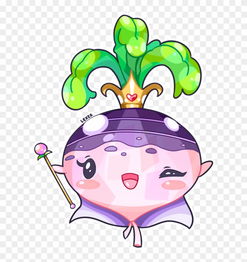 Kawaii Queen Turnip By Burntmarshmellows - Kawaii Chibi Turnip #326006