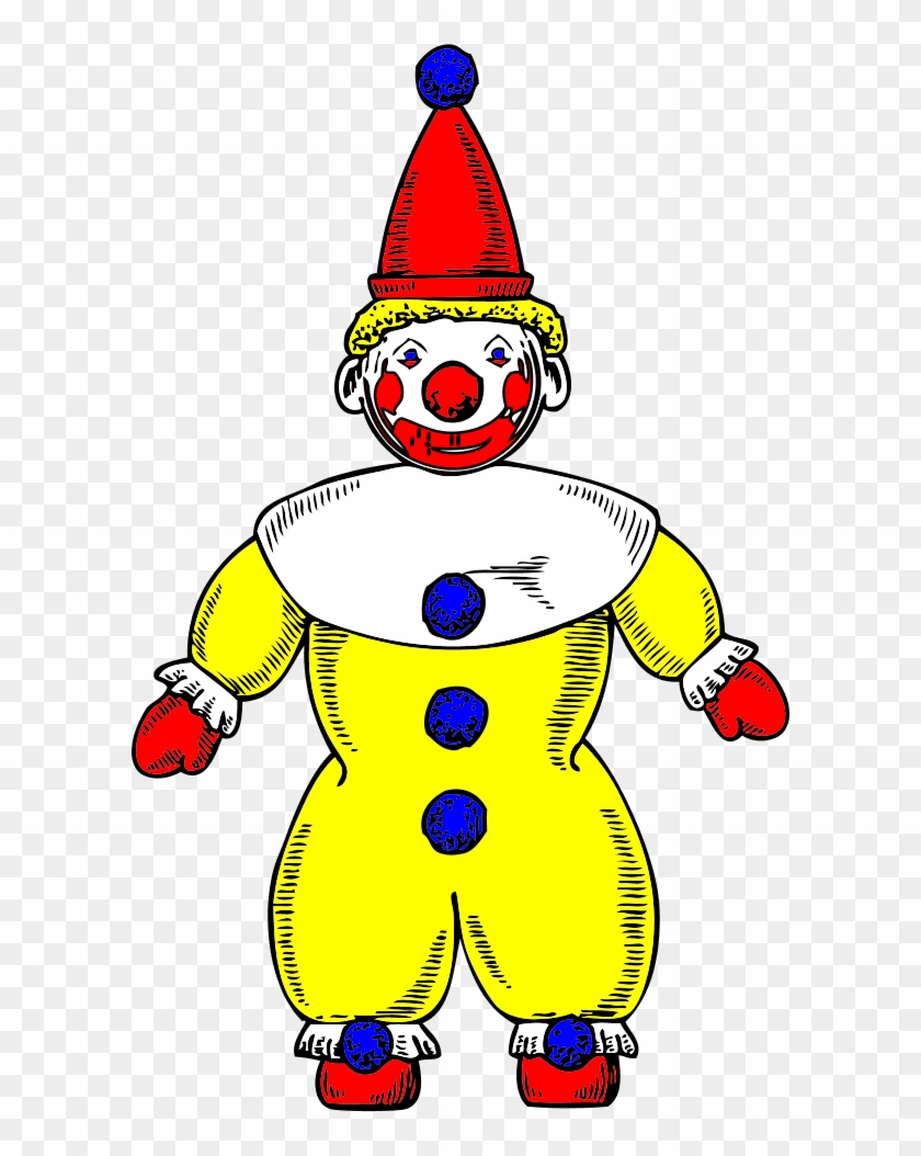 Clown Yellow With Cap - Clown Clipart #326110