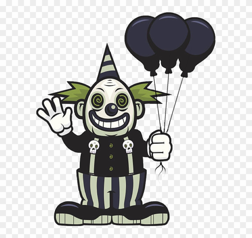 Ftescaryclowns Scaryclown Clown Scary Balloon Death - Evil Clown Clip Art #326125