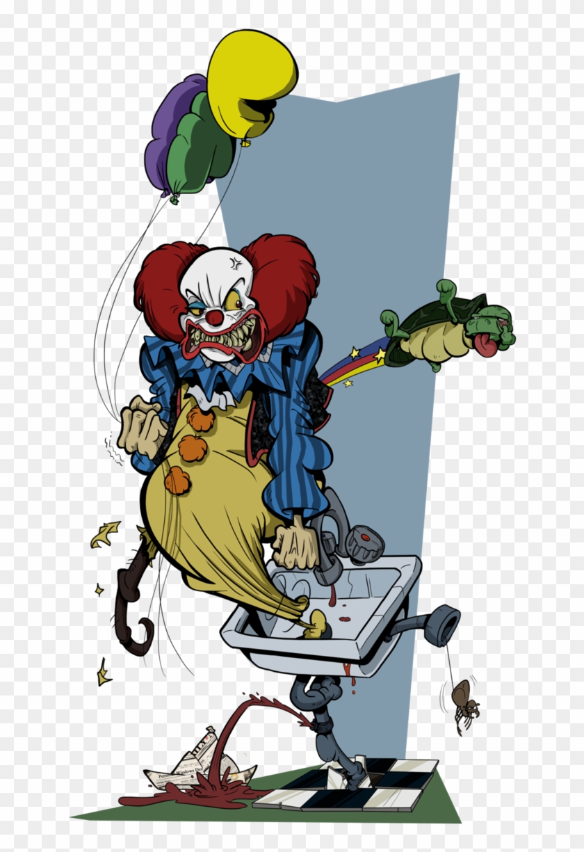 Pennywise The Clown Against His Nemesis, The Old Giant - Drawing #326162