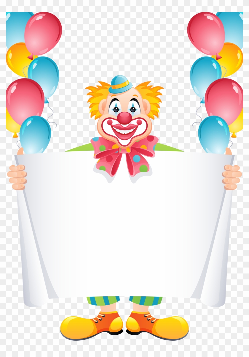 Balloon Clown Birthday Clip Art - Balloon Clown Birthday Clip Art #326467
