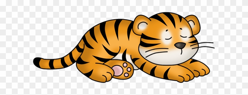 enzo the tiger sleeping clipart