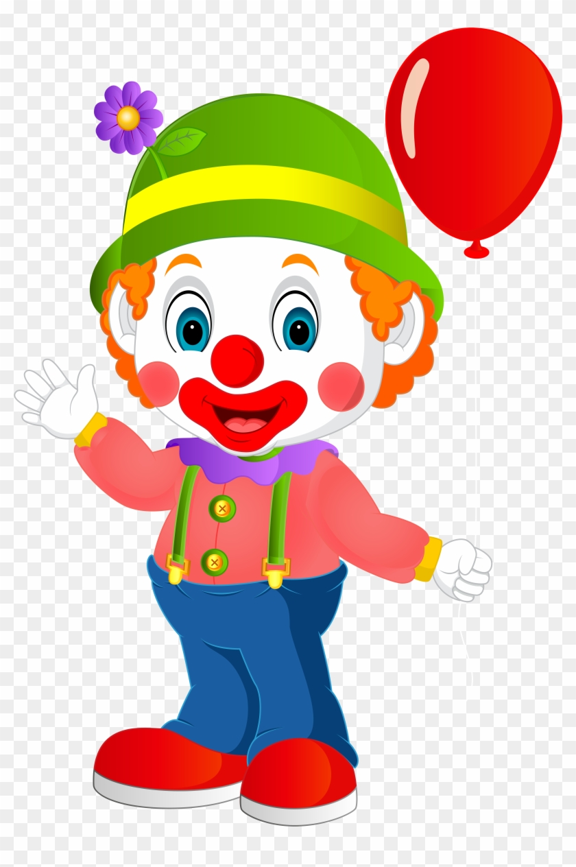 Cute Clown Transparent Png Clip Art Image - Clown Clipart Transparent #326323