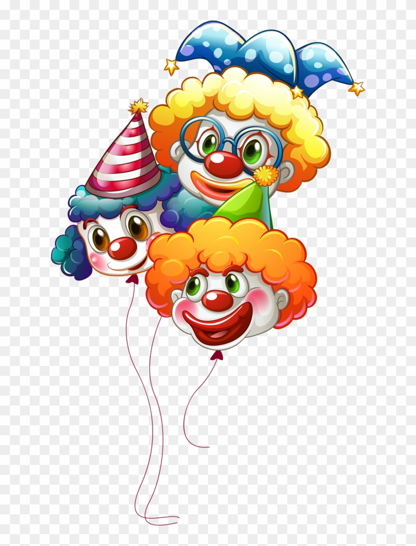 Clown Birthday Card Elegant Clown Balloons Clipart - Livre De Coloriage Clowns 1 #326373