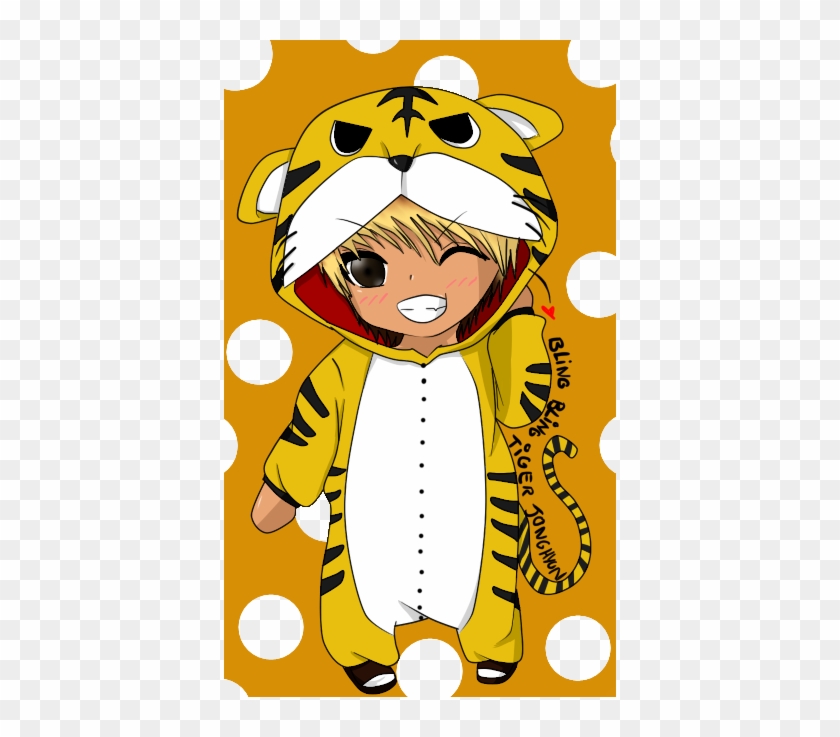 Chibi Tiger Jonghyun By Chocojonginlate - Tiger Chibi #326440