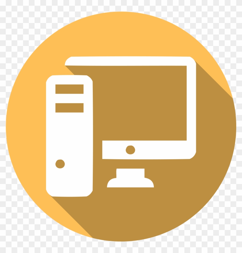 Icon Of A Desktop Computer - Computer Lab Icon Png #326571