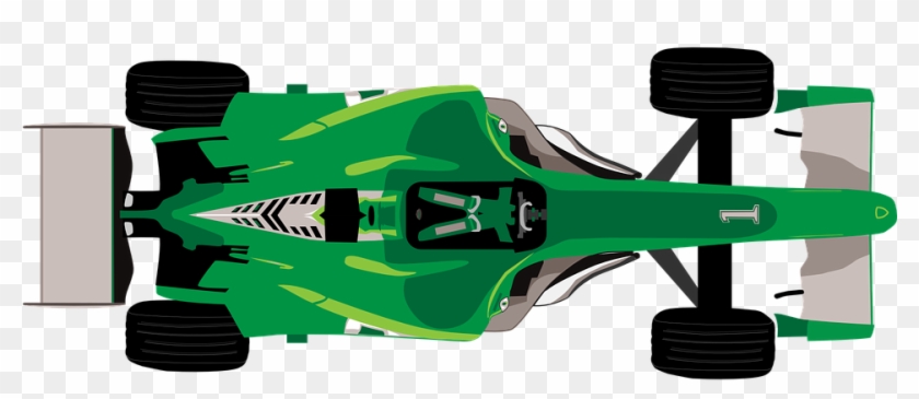 Race Car Clipart Top View - Formula 1 Clipart #326676