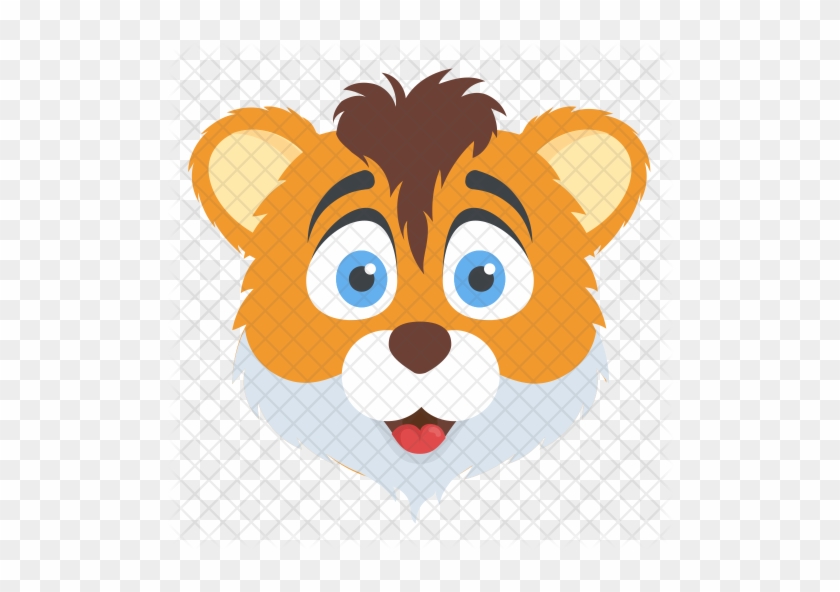 Latest Cartoon Tiger Face Icon With Lion Face Animation - Tiger - Free  Transparent PNG Clipart Images Download