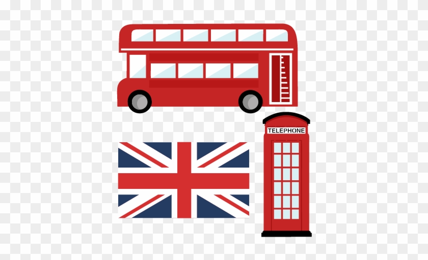 London Set Svg Scrapbook Cut File Cute Clipart Files - Drapeau Anglais
