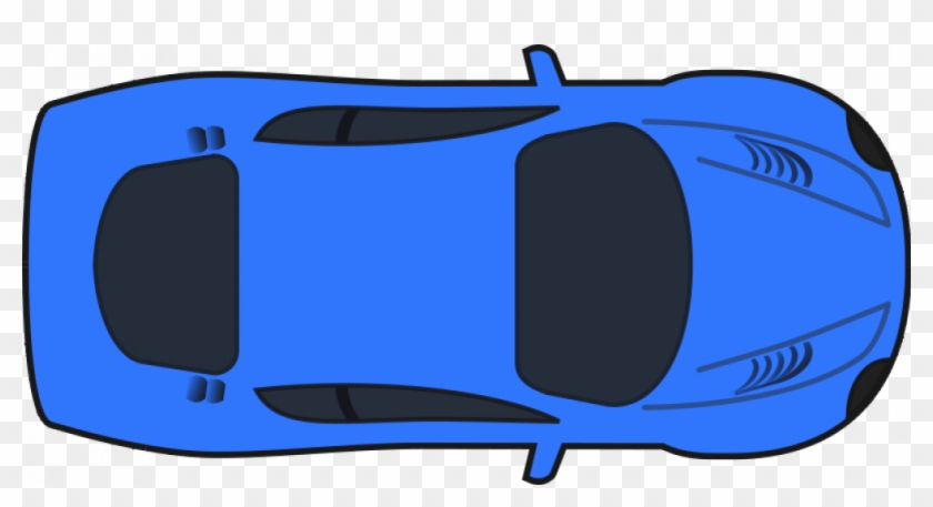 Clip Art, Illustration Car, Light Car, Blue, New Car, - Blue Car Top View Png #326871