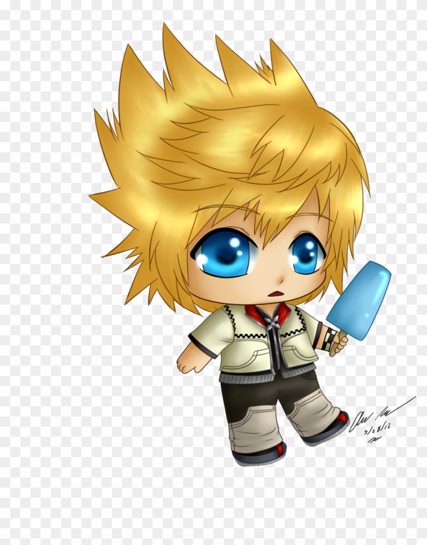 Chibi Roxas By Wonderland Cupcake Chibi Roxas By Wonderland - Kingdom Hearts Chibi Roxas #326897