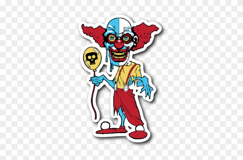 Ihorror Evil Clown Sticker - Cartoon #326923