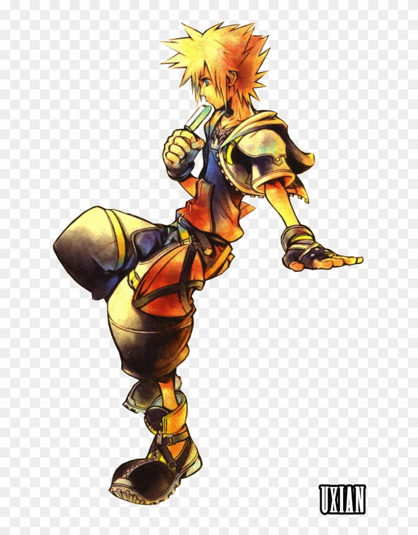 In Which Sora Struggles With Controlling His Heartless - Kingdom Hearts 2 Official Art #326931