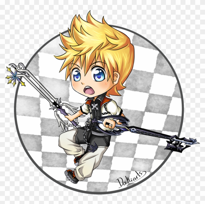Chibi Roxas By Dakiarts - Fan Art - Free Transparent PNG Clipart Images Dow...