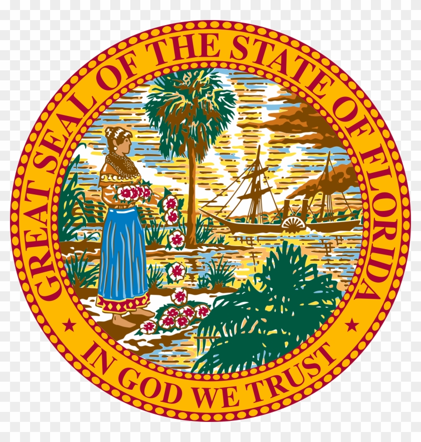 Seal Of Florida Charlotte Criminal Defense Lawyer North - Florida State Flag Seal #327017