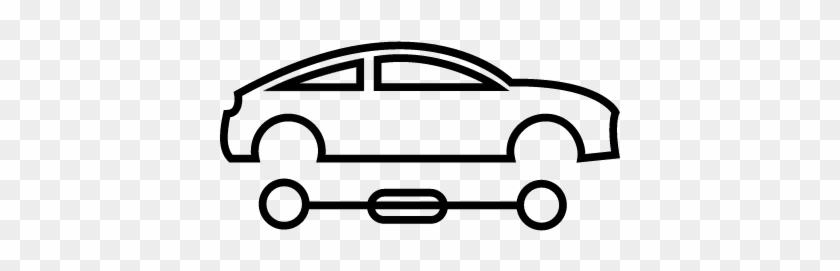 Car Silhouette With Detached Wheels Â‹† Free Vectors, - Car Silhoutt Png #327019