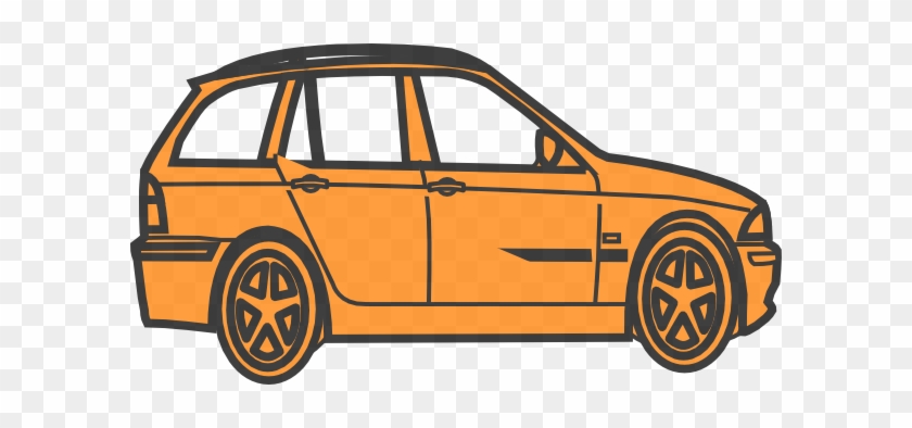 Orange Car Clipart #327084