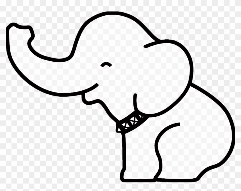 Coloring Pages Glamorous Elephant Drawing Easy Coloring - Baby Elephant Easy Drawing #327152
