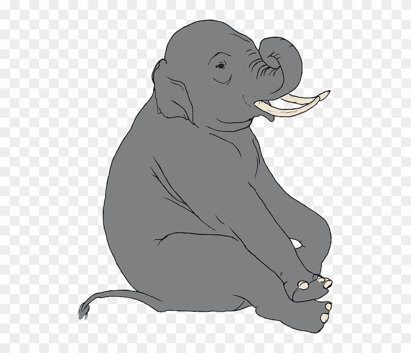 Sitting Elephant Clip Art At Clipart Library - Elephant Clip Art #327206