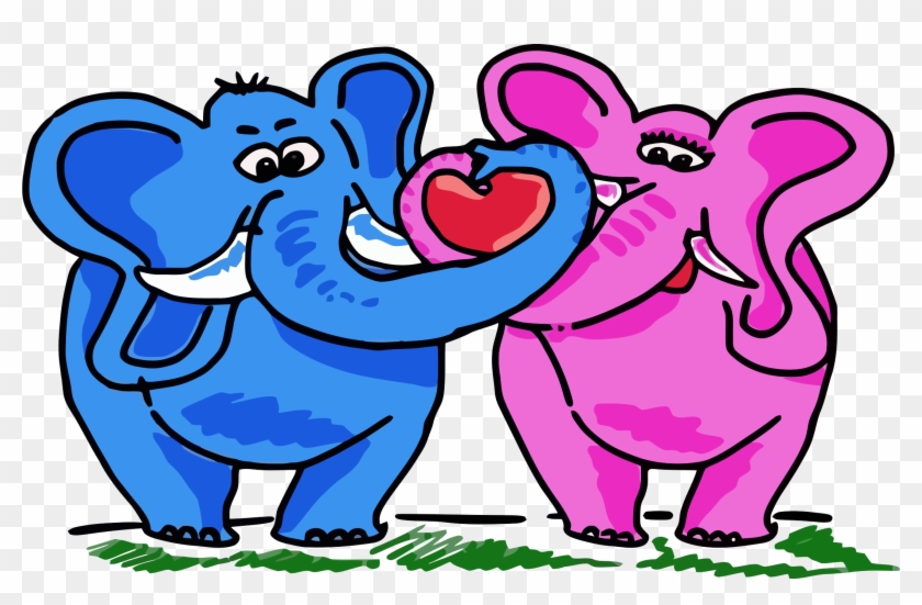 2018 Messages Sticker-11 - Elephant Love Clipart #327399