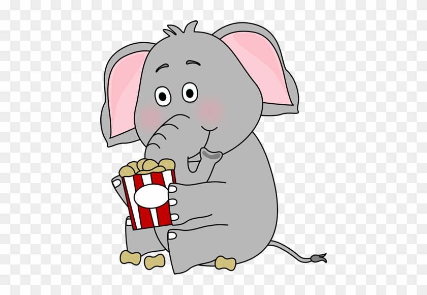 Elephant Clip Art - Cartoon Elephant With Peanuts #327401