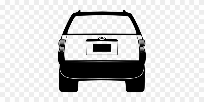 Tailgate Suv Station Wagon Suburban Car Ve - Car Silhouette Back Png #327447