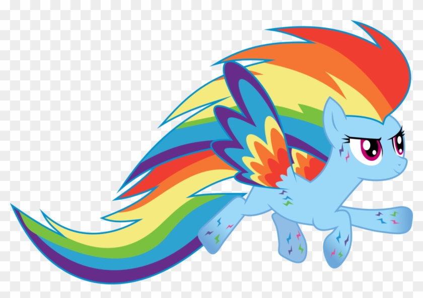 Elements Of Harmony, The Only Difference Being A Longer - Rainbow Dash Rainbow Power #327453