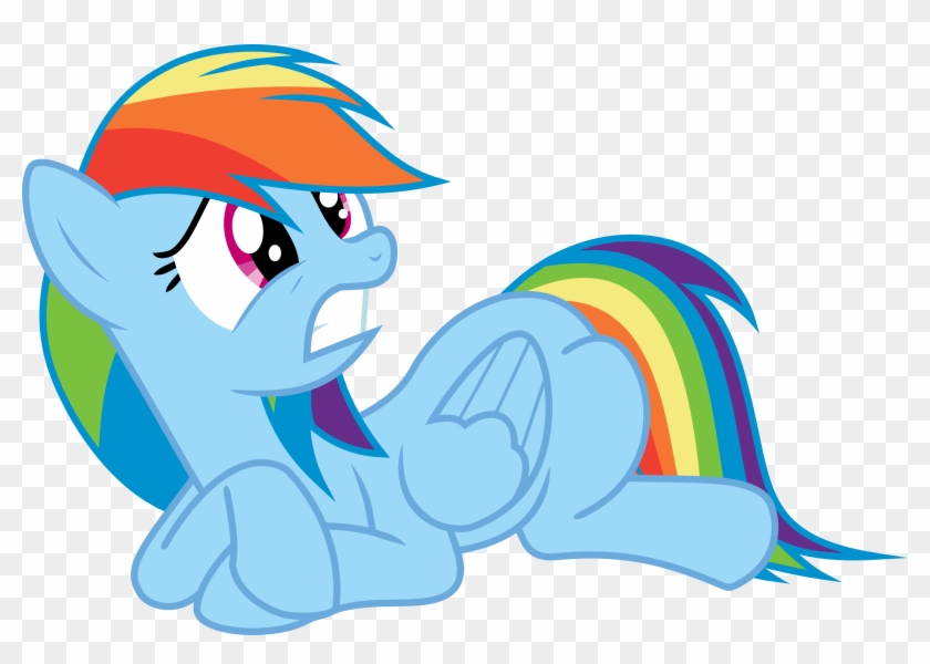 Scared Rainbow Dash - Mlp Afraid #327476