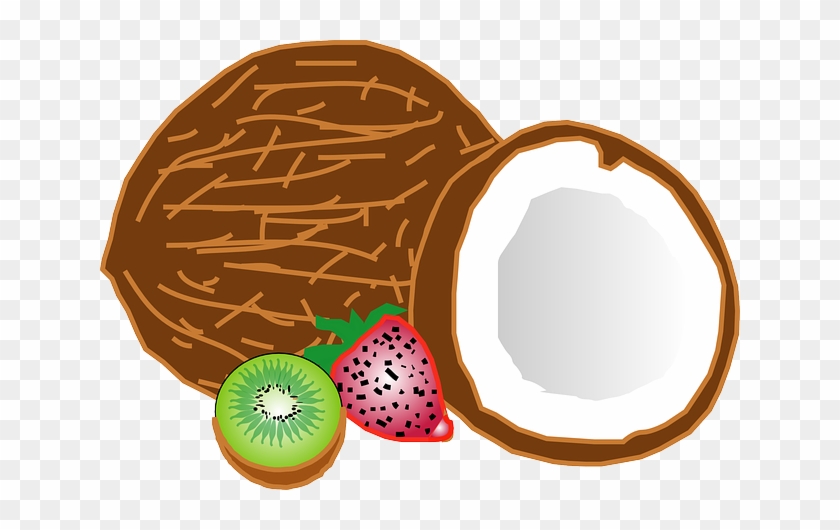 Coconuts Kiwi Strawberry Svg Clip Arts 600 X 422 Px - Cartoon Picture Of A Coconut #327507