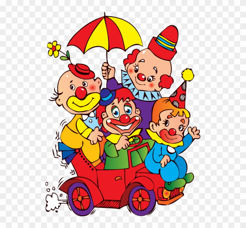 Clown In A Car - Clown Kids In Car Design Greeting Card #327538