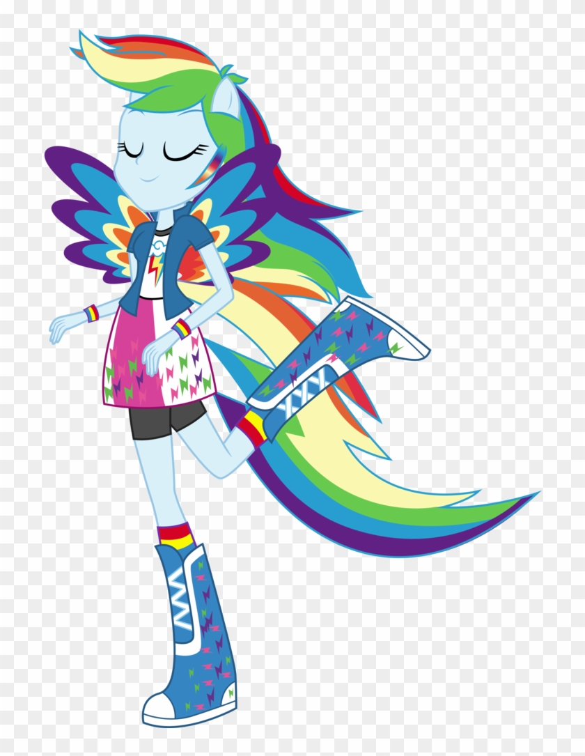 Rainbowfied Rainbow Dash By Illumnious - Cartoon #327574