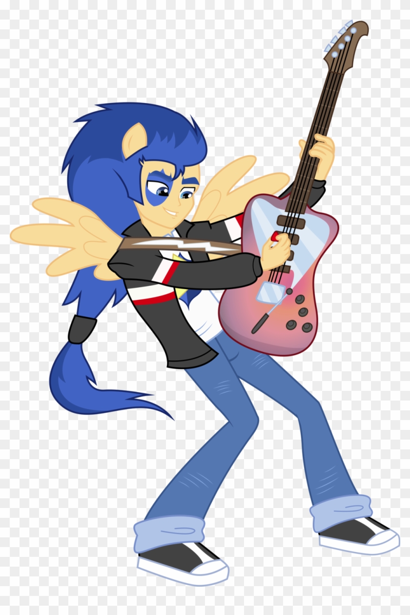 Fanmade Rockin Rainbow Flash Sentry - Equestria Girl Flash Sentry #327594