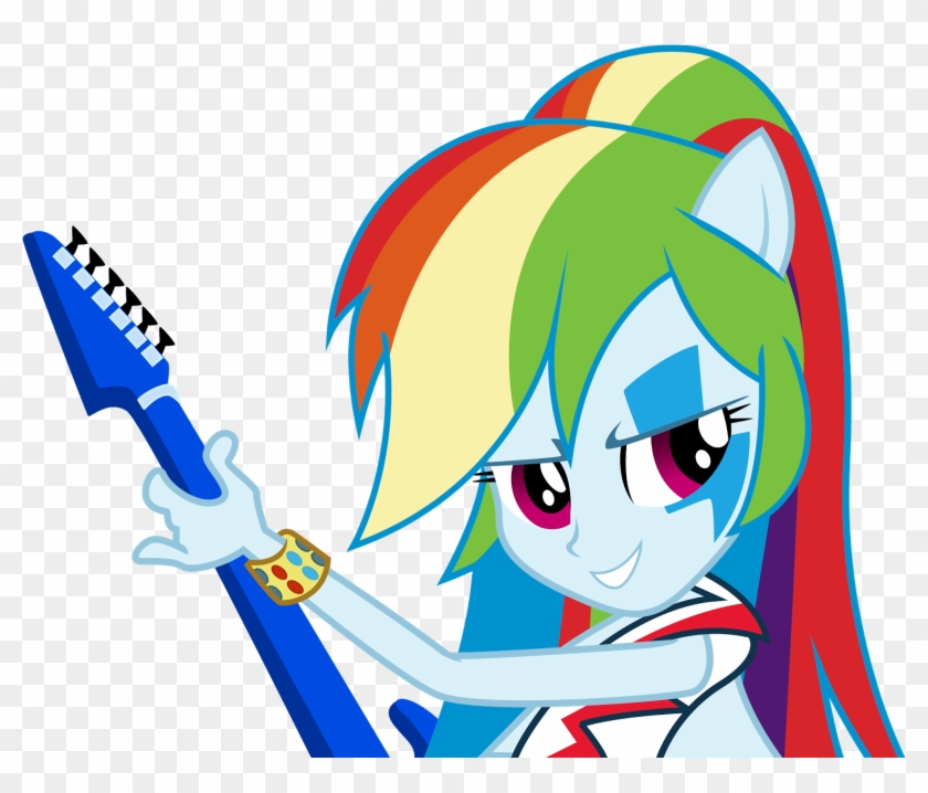 Rockin Rainbow Rainbow Dash By Theshadowstone - Rainbow Dash Eg Rainbow Rocks #327605