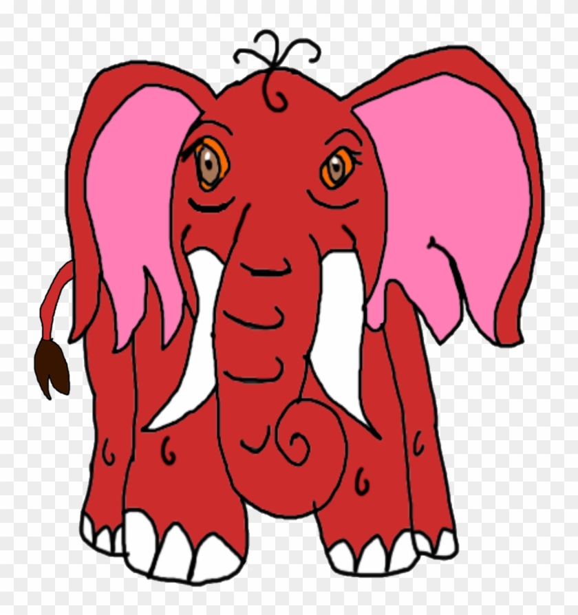 Random Red Elephant By Kallytoonsstudios - Indian Elephant #327620
