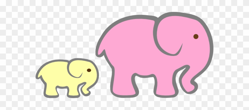 Pink Elephant Cut Out #327635