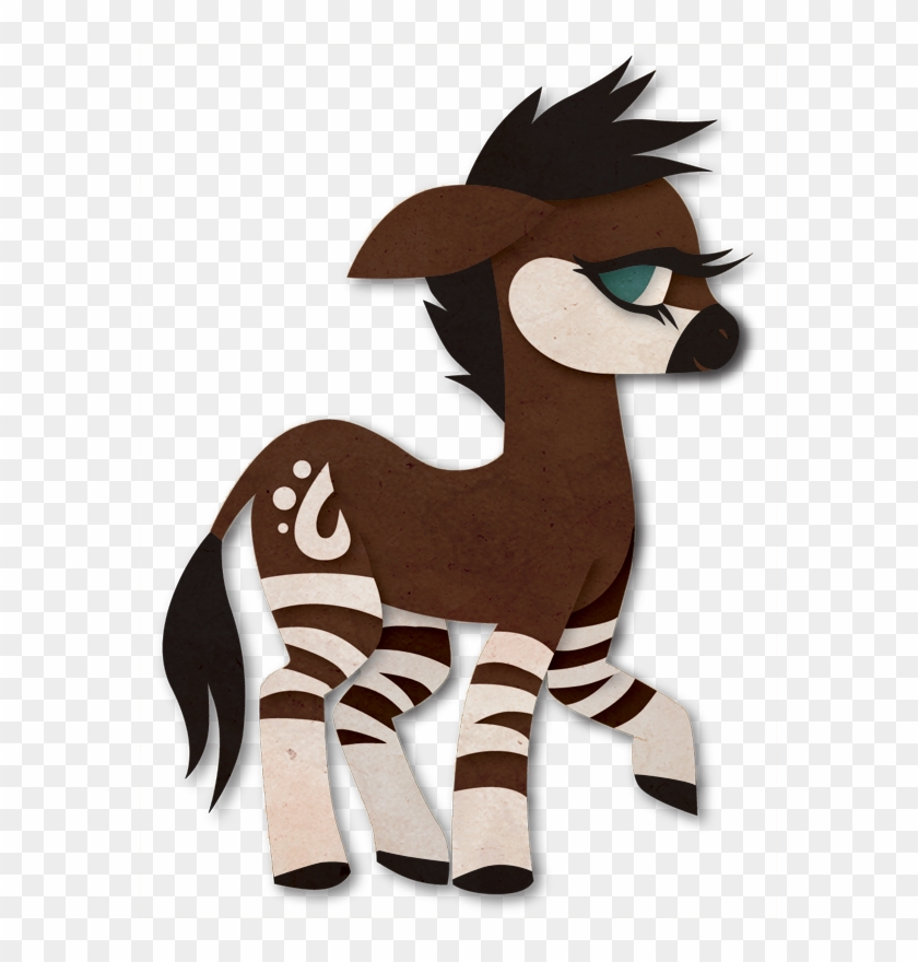 How To Draw A Cute Cartoon Giraffe Download - Okapi My Little Pony #327666